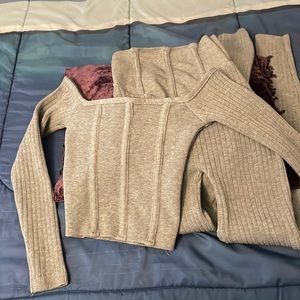 Women’s 2 piece stretchy pants set